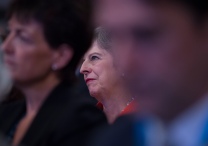 Mcc0084543 © Eddie Mulholland Conservative Party Conference, Birmingham. PIC: PM May In the conference hall.